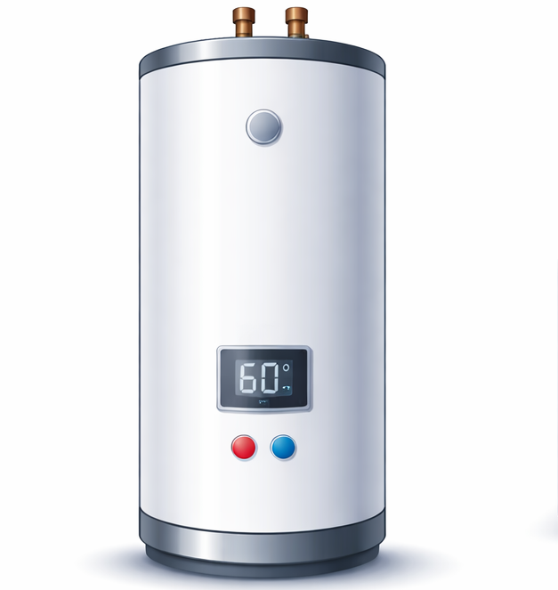 Aire acondicionado blanco emitiendo aire fresco.